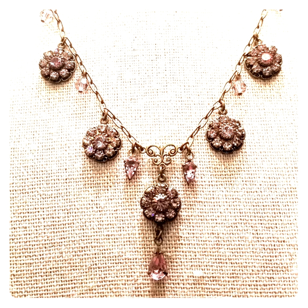 Liz Palacios Swarovski Necklace and Earrings Set